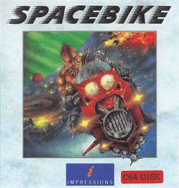 Box cover for Spacebike on the Commodore 64.